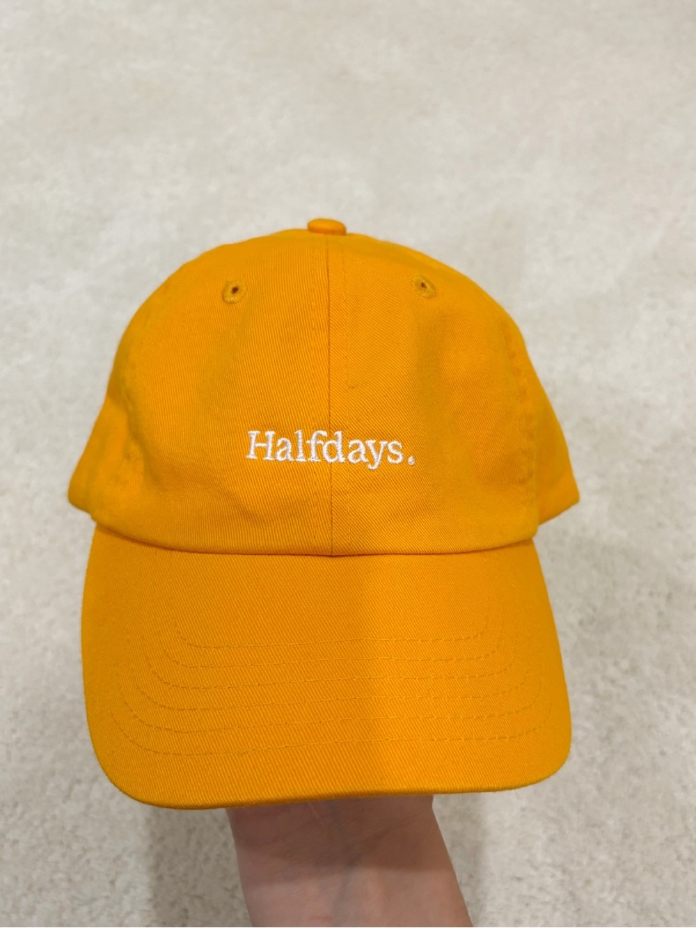 Aritzia HalfDays Orange Baseball Cap - OS